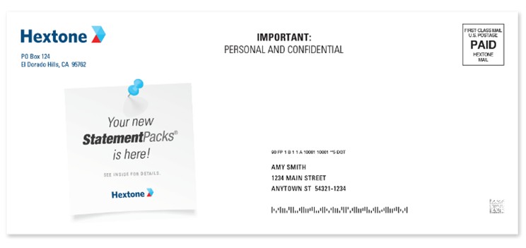 StatementPack envelope showing multiple consolidated statements